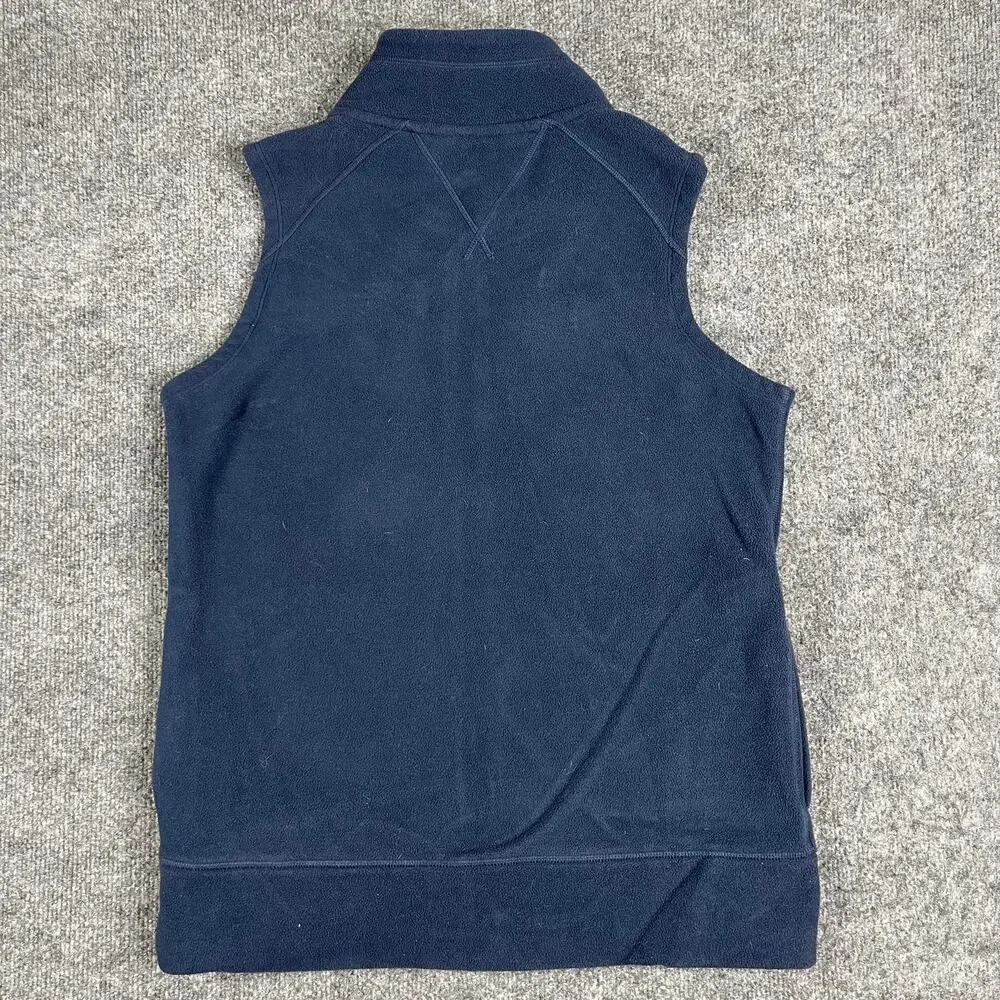 Tommy Hilfiger Vest Mens Size M Navy‎ Full Zip Fleece Lightweight Casual Logo